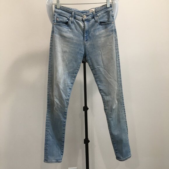 AG ADRIANO GOLDSCHMIED 5 Pocket Light Wash FARRAH High Rise Ankle Skinny Jeans - Picture 1 of 10